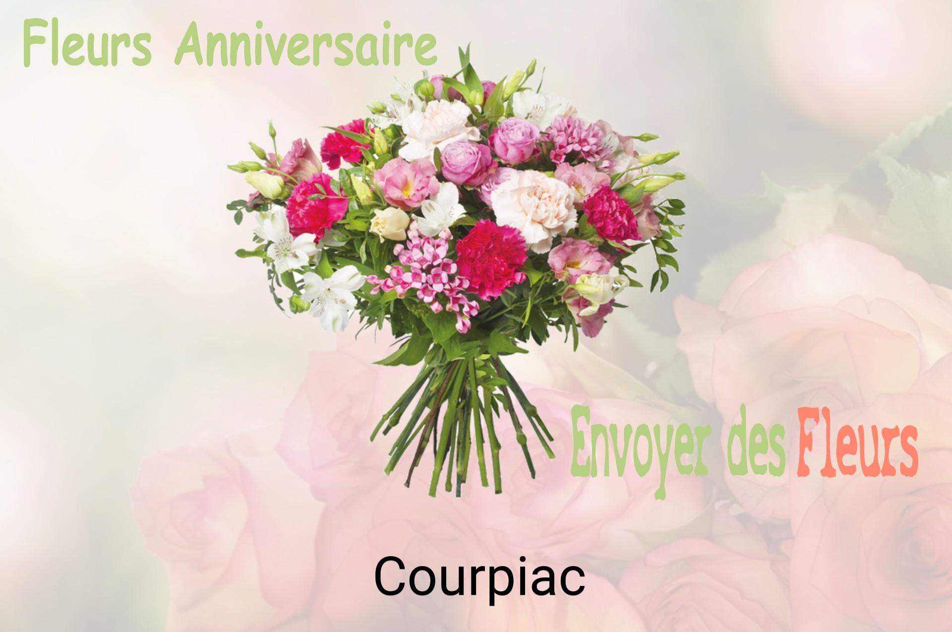 Bouquet de fleurs d’anniversaire livré à Courpiac